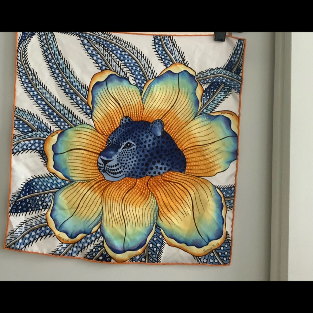 Hermès Baobab pocket square